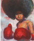 bokser boxing painting maleri