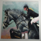 Cathrine Elisabeth møller maleri springhest hest stævne spring dressur hest pony